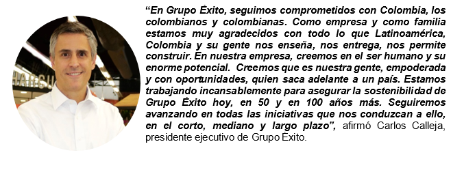 "Carlos Callejas, Presidente ejecutivo de Grupo Éxito"